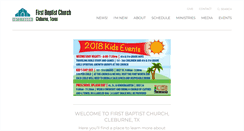 Desktop Screenshot of fbccleburne.org