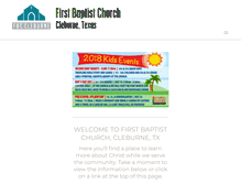 Tablet Screenshot of fbccleburne.org